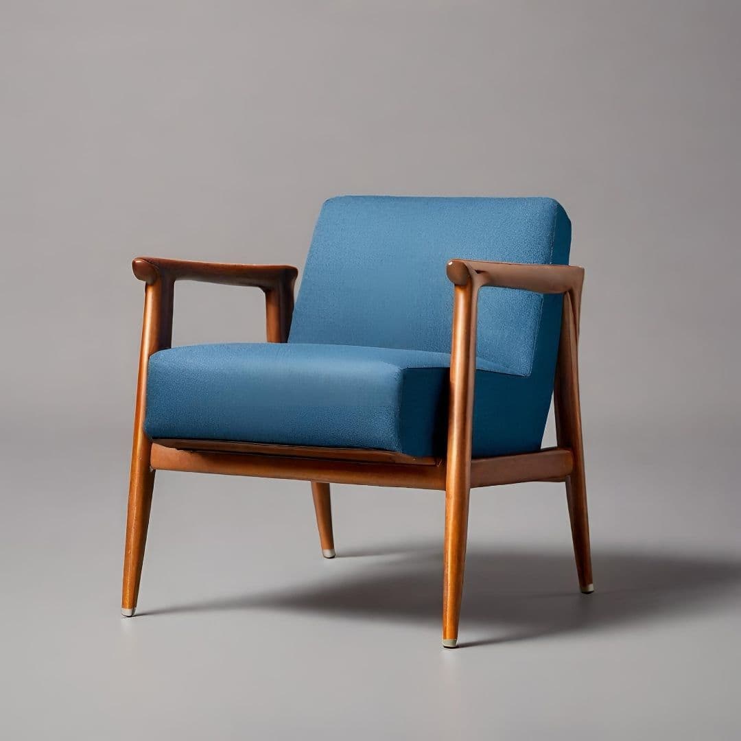 Modern Elegance Teal Armchair