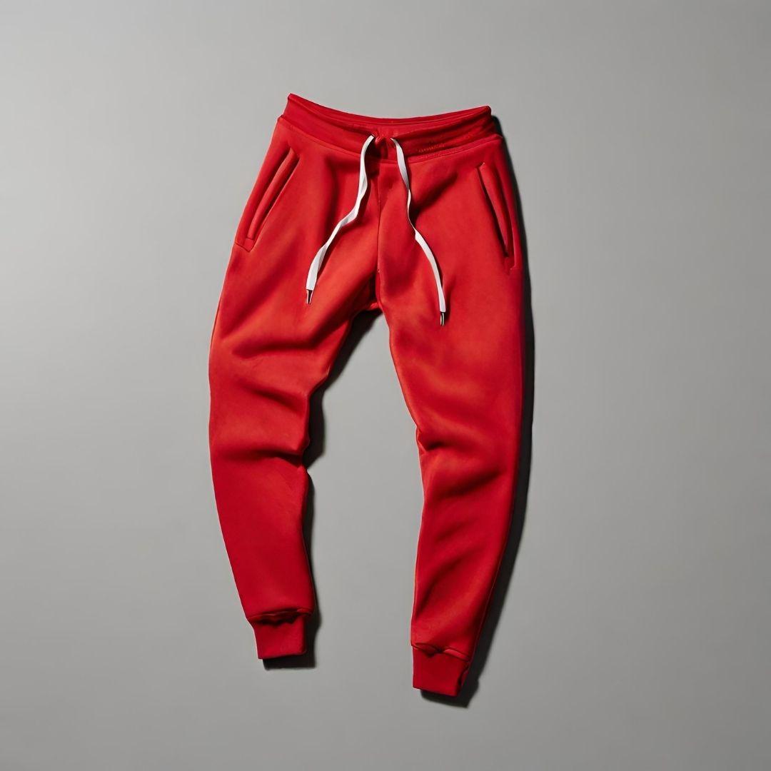 Classic Red Jogger Sweatpants