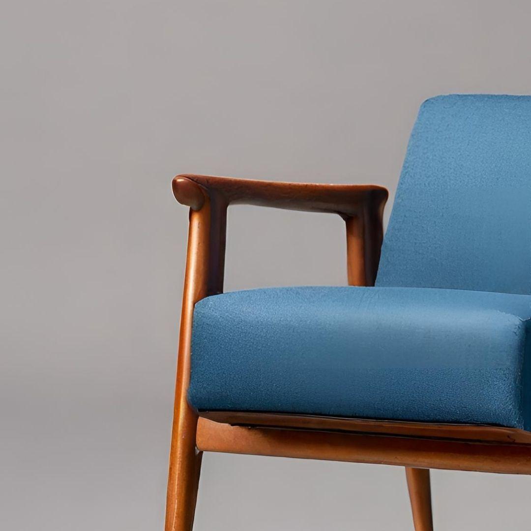 Modern Elegance Teal Armchair