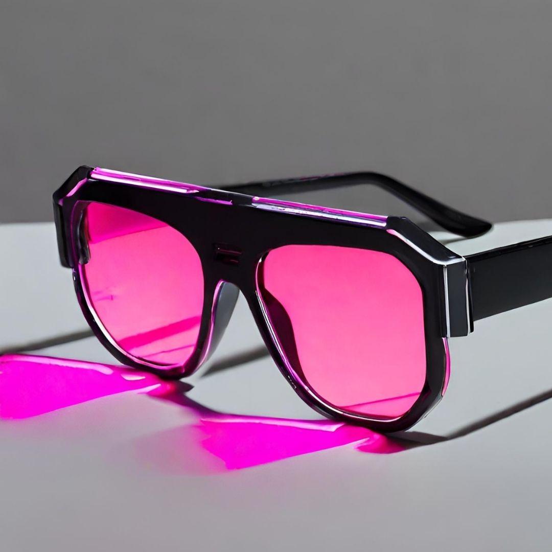 Trendy Pink-Tinted Sunglasses