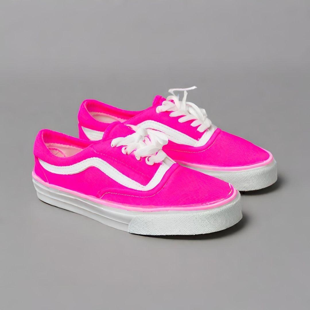 Vibrant Pink Classic Sneakers