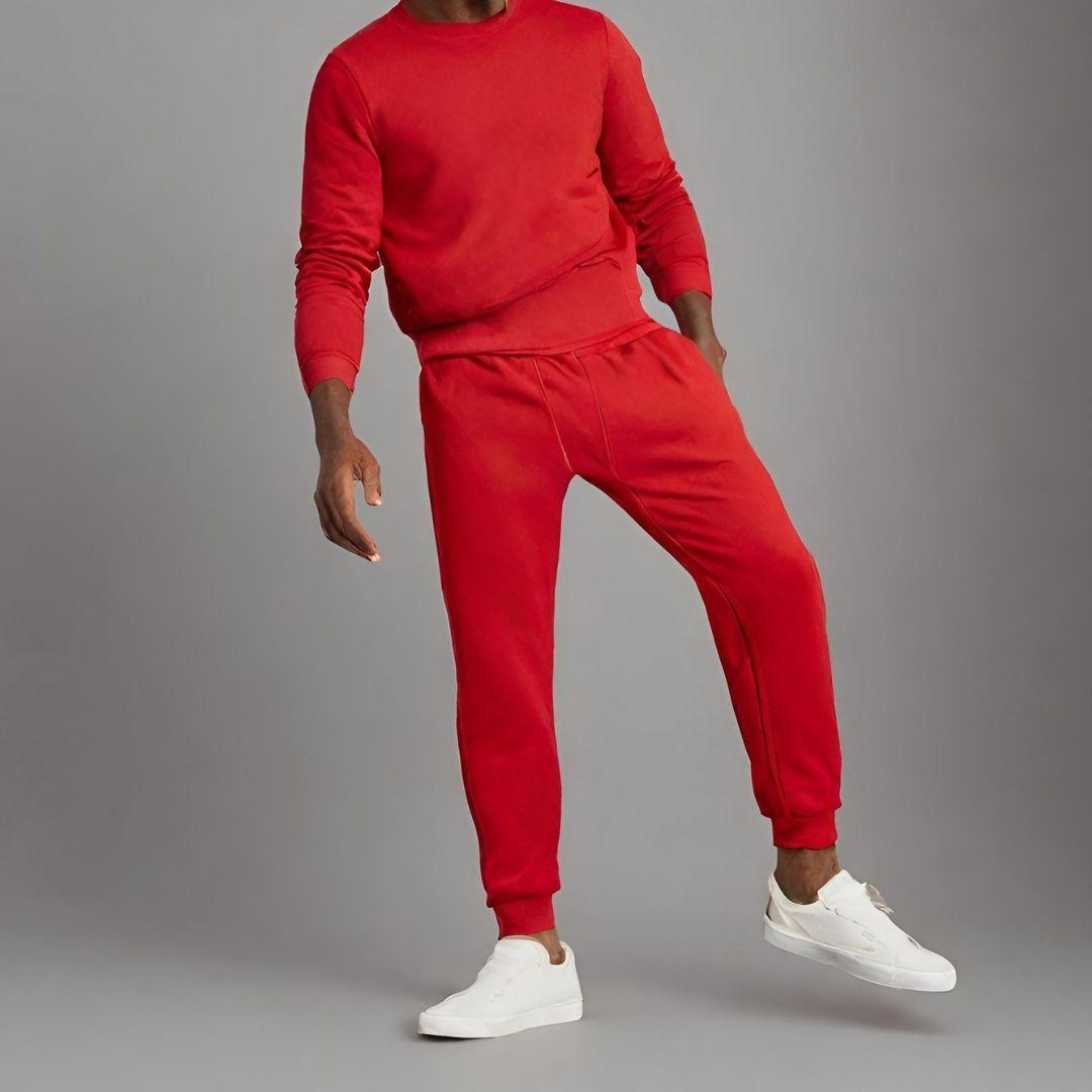 Classic Red Jogger Sweatpants